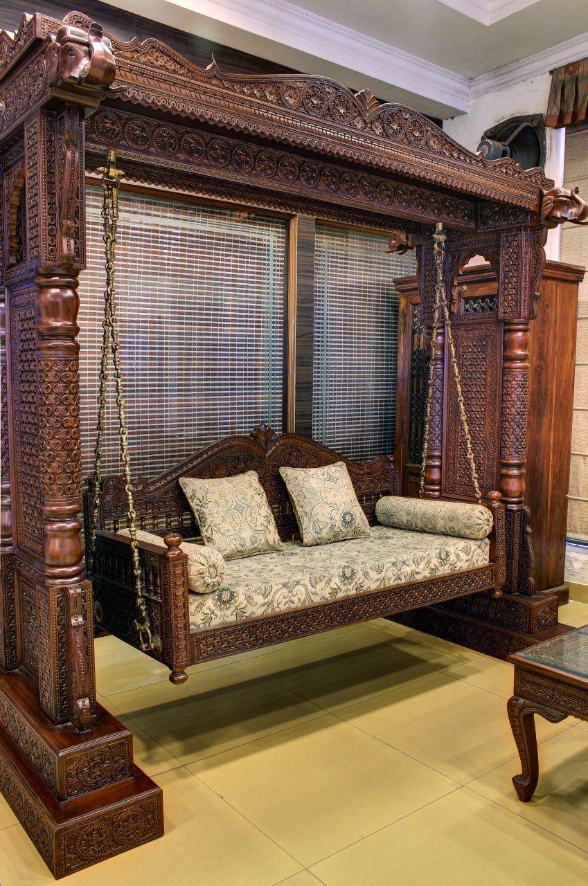 Traditional Hand-Carved Swing